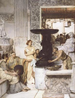 Alma-Tadema, Sir Lawrence The Sculpture Gallery (mk23) china oil painting image